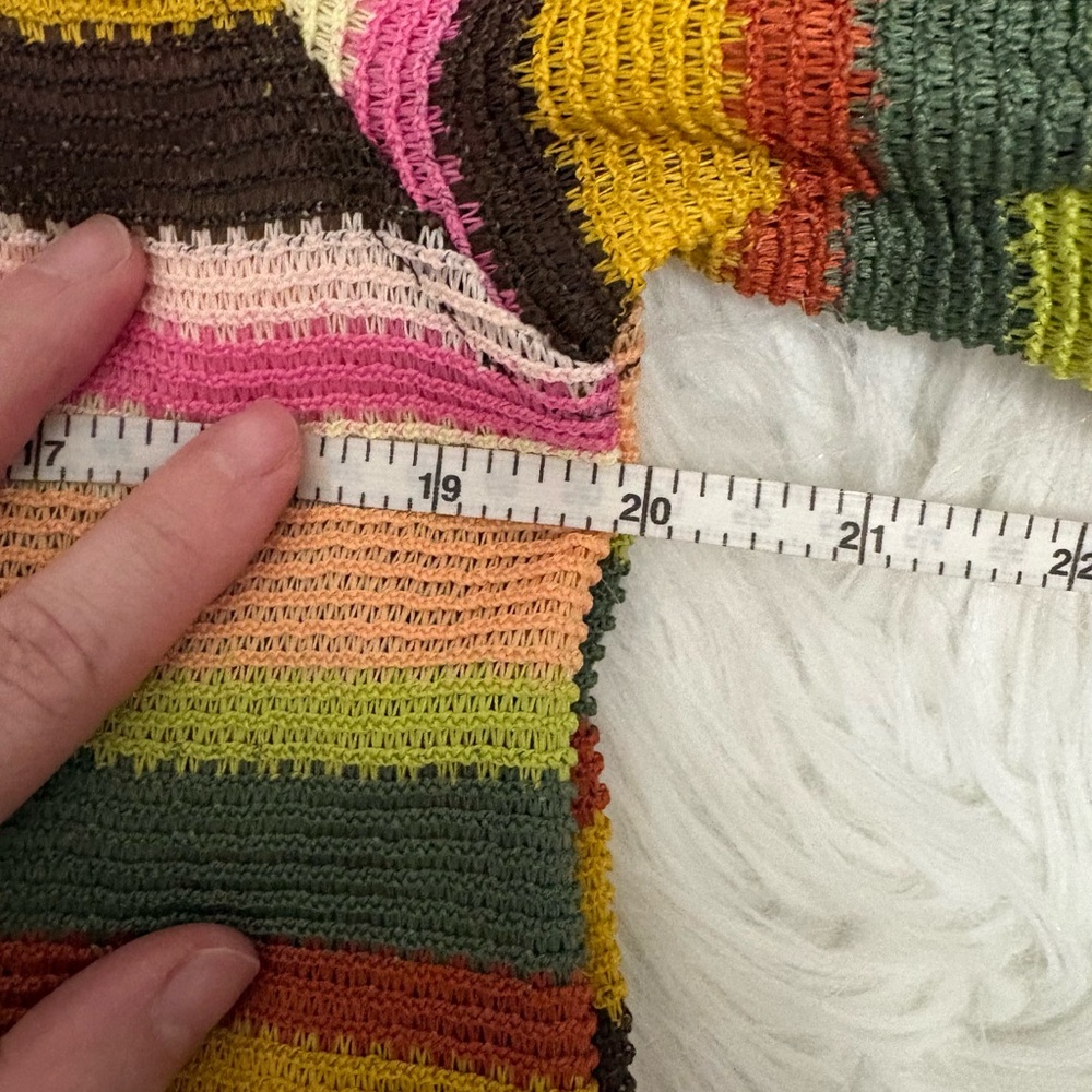 Switch Remarkable Mesh Collard Multicolor Striped… - image 3